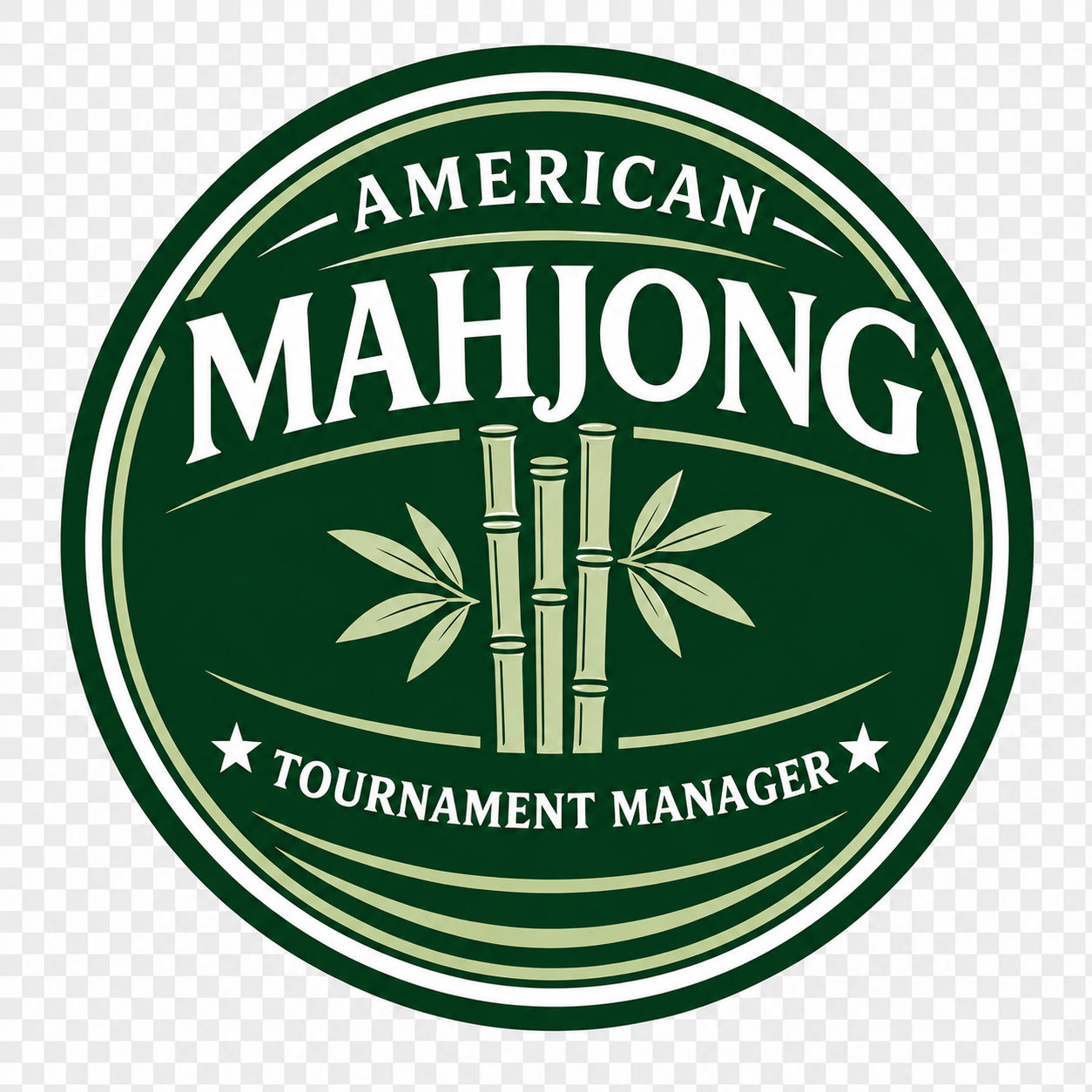 American Mahjong Tournament Manager green circular logo